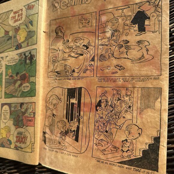 Dennis The Menace No. 28 Paper Airplane Cover Golden‎ Age Comic - Picture 7 of 8